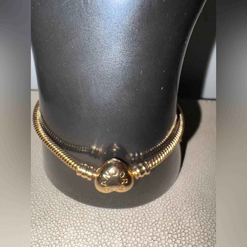 Gold and Pink Charm Bracelet - Picture 8 of 16